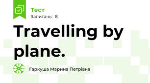 Travelling by plane.