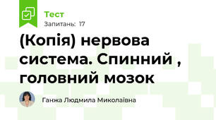 (Копія) нервова система. Спинний , головний мозок
