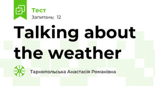 Talking about the weather