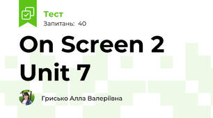 On Screen 2 Unit 7