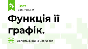 Функція її графік.  
