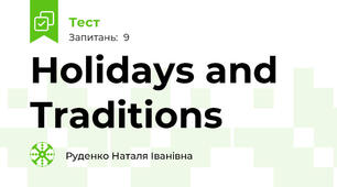  Holidays and Traditions
