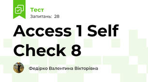 Access 1 Self Check 8