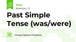 Past Simple Tense (was/were)