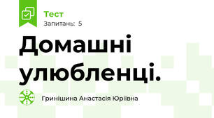 Домашні улюбленці.