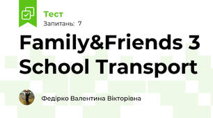 Family&Friends 3 School Transport