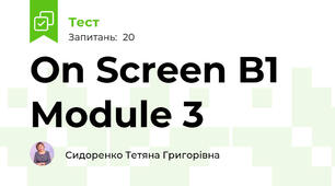 On Screen B1 Module 3