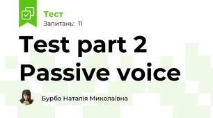 Test part 2 Passive voice