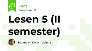 Lesen 5 (II semester)