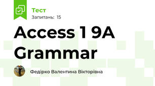 Access 1 9A Grammar