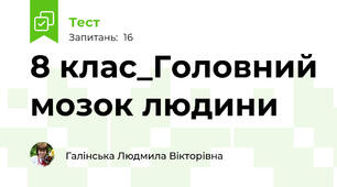 8 клас_Головний мозок людини