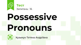  Possessive Pronouns