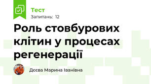 Роль стовбурових клітин у процесах регенерації