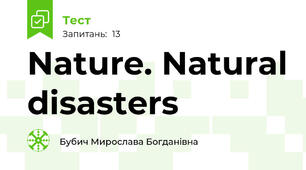 Nature. Natural disasters