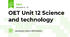  OET Unit 12 Science and technology