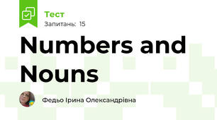 Numbers and Nouns
