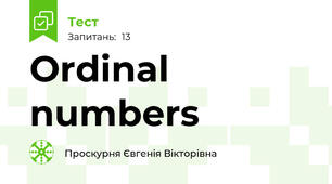 Ordinal numbers