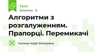 Алгоритми з розгалуженням. Прапорці. Перемикачі