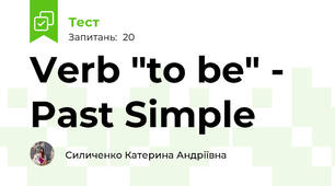 Verb "to be" - Past Simple