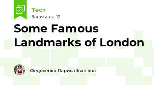 Some Famous Landmarks of London