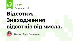 Відсотки. Знаходження відсотків від числа.