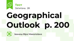 Geographical Outlook  p. 200