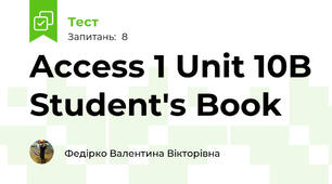 Access 1 Unit 10B Student's Book