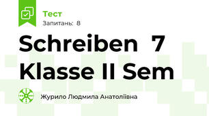 Schreiben  7 Klasse II Sem