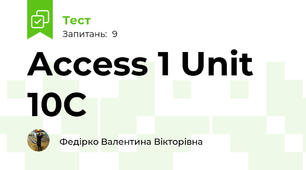 Access 1 Unit 10C