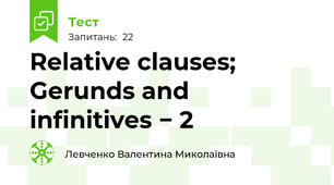 Relative clauses; Gerunds and  infinitives − 2