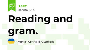 Reading and gram.