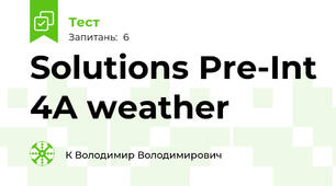 Solutions Pre-Int 4A weather