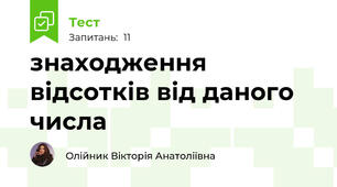 знаходження відсотків від даного числа