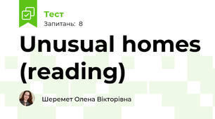 Unusual homes (reading)