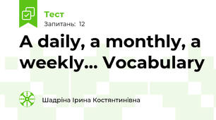 A daily, a monthly, a weekly... Vocabulary