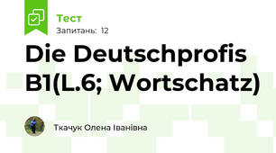 Die Deutschprofis B1(L.6; Wortschatz)