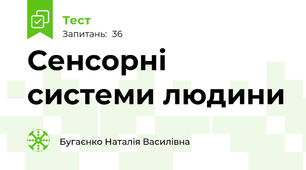  Сенсорні системи людини
