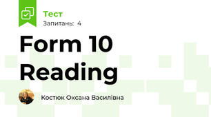 Form 10 Reading 