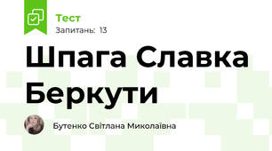 Шпага Славка Беркути