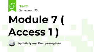 Module 7 ( Access 1 )