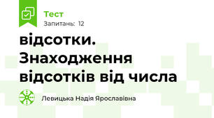 відсотки. Знаходження відсотків від числа