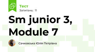  Sm junior 3, Module 7