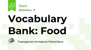 Vocabulary Bank: Food