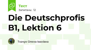 Die Deutschprofis B1, Lektion 6