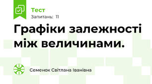 Графіки залежності між величинами.