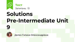 Solutions Pre-Intermediate Unit 9