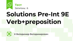 Solutions Pre-Int 9E Verb+preposition