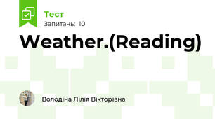Weather.(Reading)