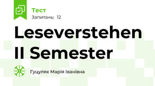 Leseverstehen II Semester