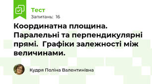 Координатна площина. Паралельні та перпендикулярні прямі.  Графіки залежності між величинами. 